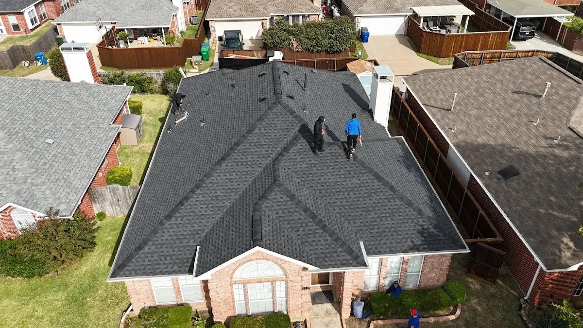 Slate & Tile Roof Repair work in progress on a Melbourne property